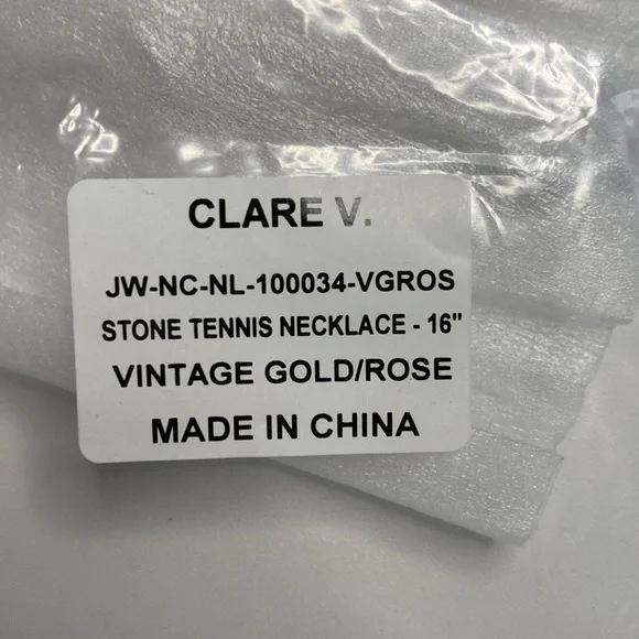 Clare V Gold and Pink Beaded Necklace - Picture 6 of 6